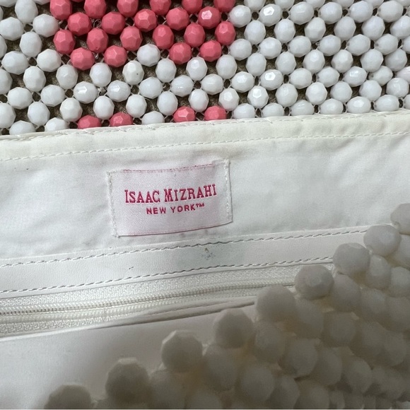 Isaac Mizrahi Heart beaded Envelope Purse Handbag - Picture 3 of 5